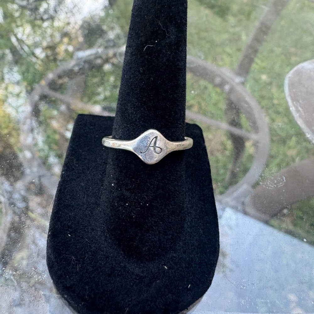 James Avery 925 Sterling Silver Monogram 'A' Ring